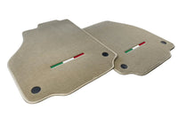 Floor Mats For Ferrari 488 Spider (2016-2022) Beige Autowin Brand Italian Edition