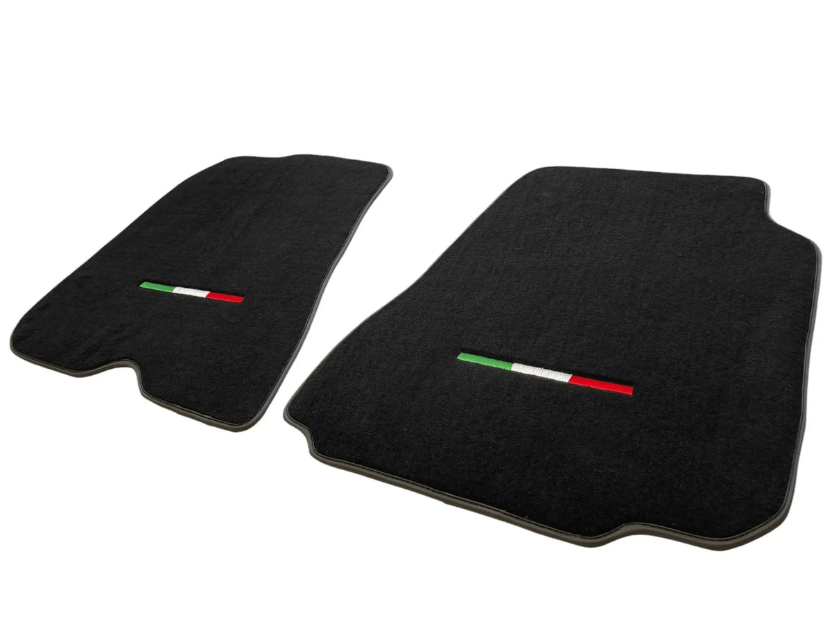 Floor Mats For Ferrari 812 Superfast Black Tailored Carpets With Italian Emblem