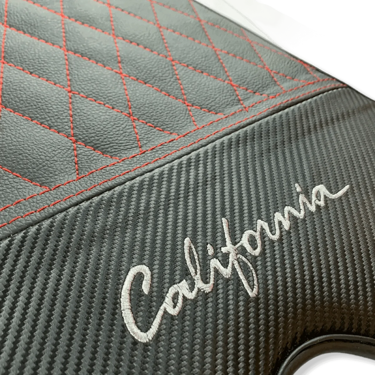 Floor Mats For Ferrari California Convertible 2008-2014 Leather Carbon Edition - AutoWin