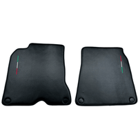 Floor Mats For Ferrari California T (2015-2018) Carbon Fiber Leather - AutoWin