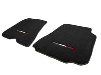 Floor Mats For Ferrari F12 Berlinetta Black Tailored Carpets With Italian Emblem - AutoWin