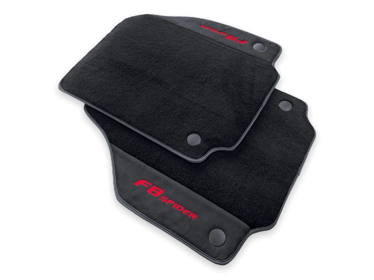 Floor Mats For Ferrari F8 Spider 2019-2022 Red Italian Edition - AutoWin