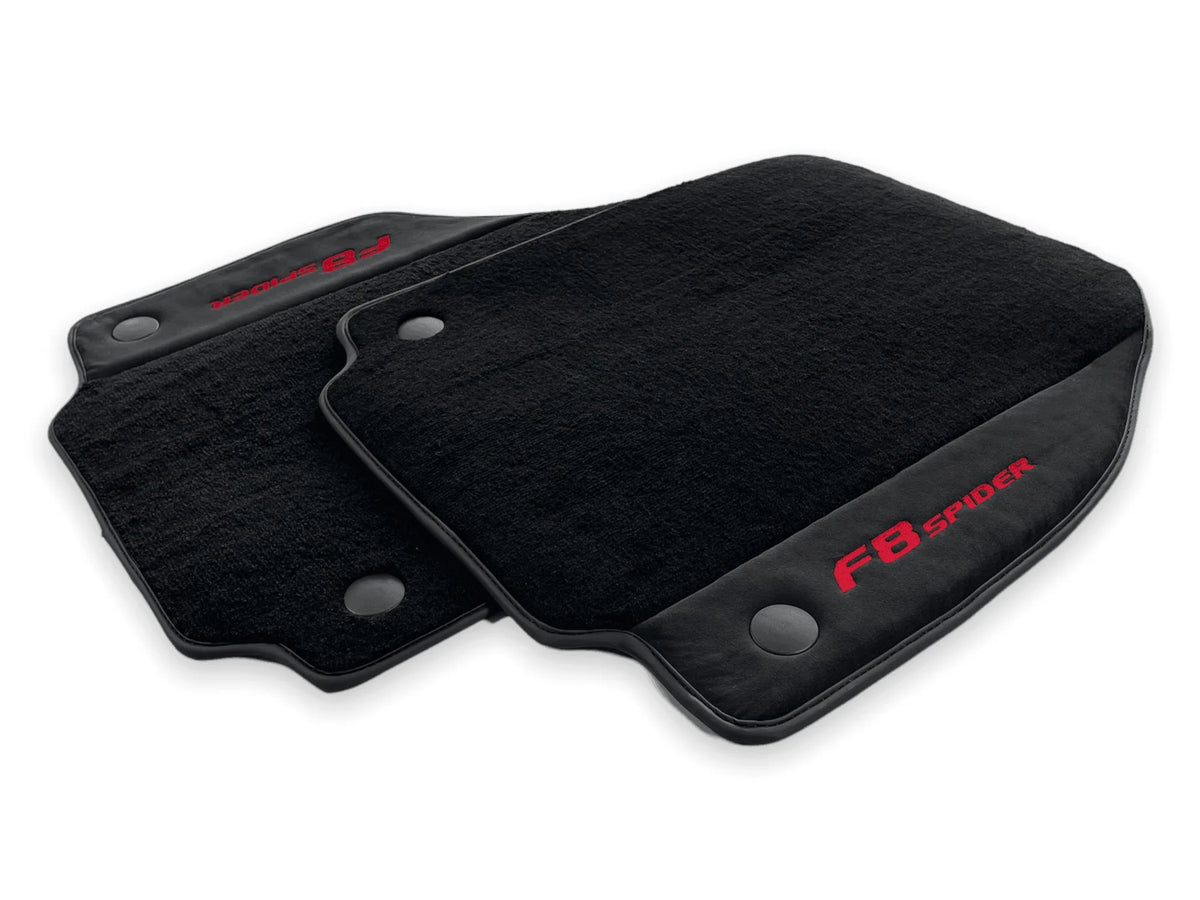 Floor Mats For Ferrari F8 Spider 2019-2022 Red Italian Edition - AutoWin
