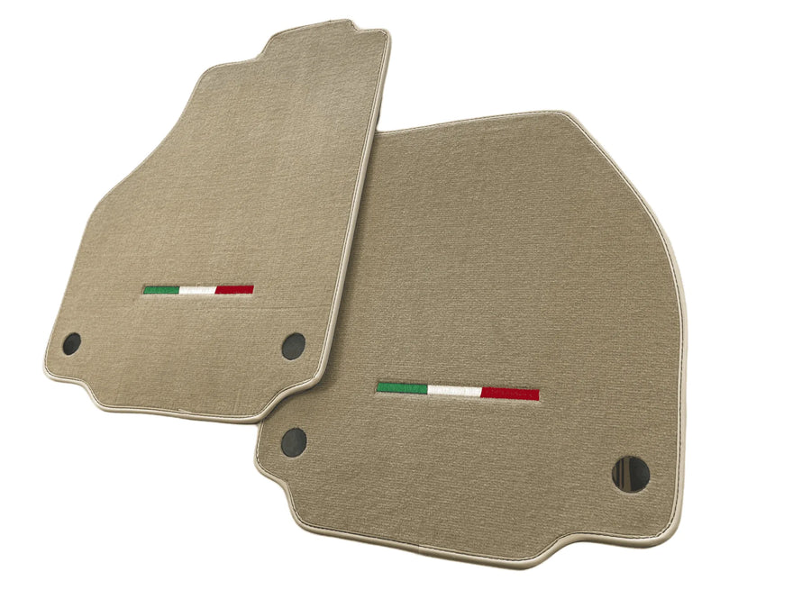 Floor Mats For Ferrari F8 Spider 2019-2023 Beige Italian Edition