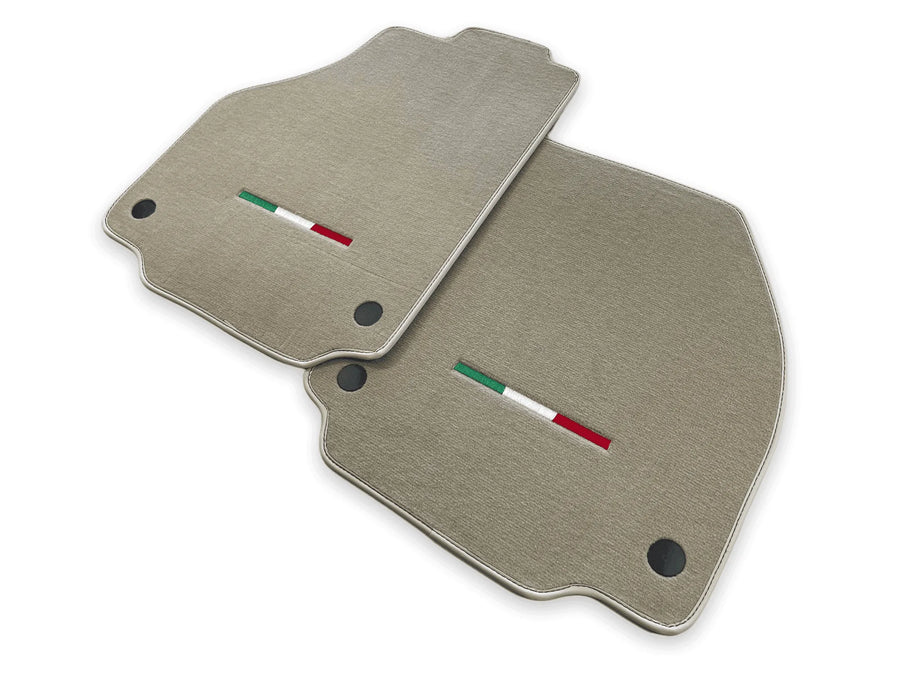 Floor Mats For Ferrari F8 Spider 2019-2023 Beige Italian Edition