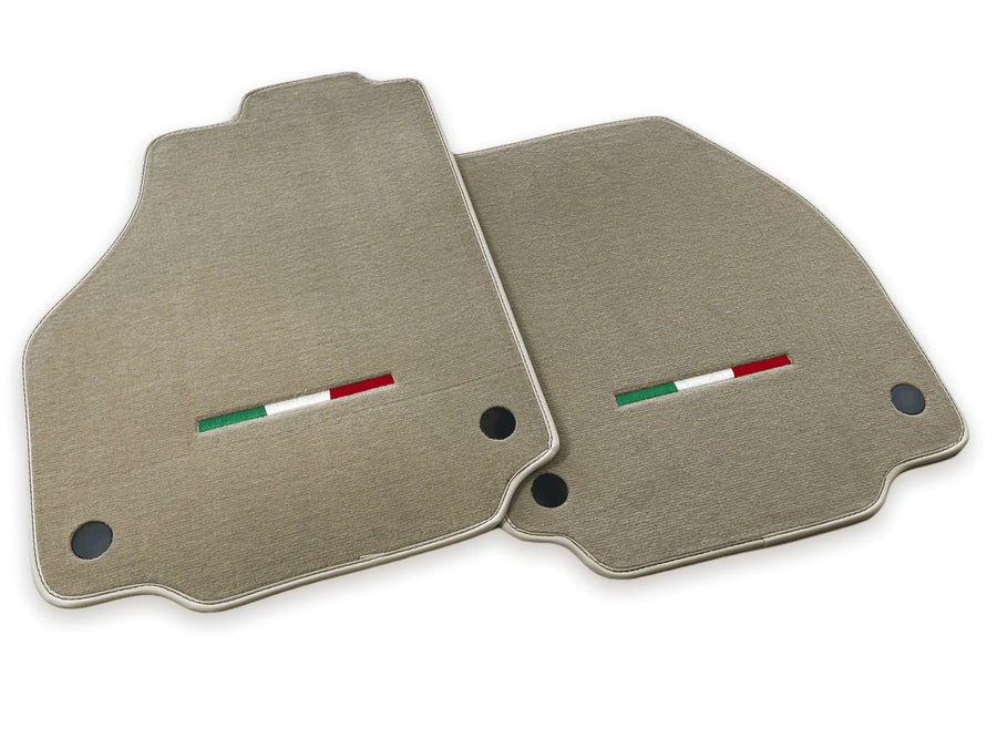 Floor Mats For Ferrari F8 Spider 2019-2023 Beige Italian Edition