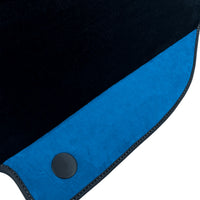 Floor Mats For Ferrari F8 Tributo 2019-2022 With Blue Alcantara Leather