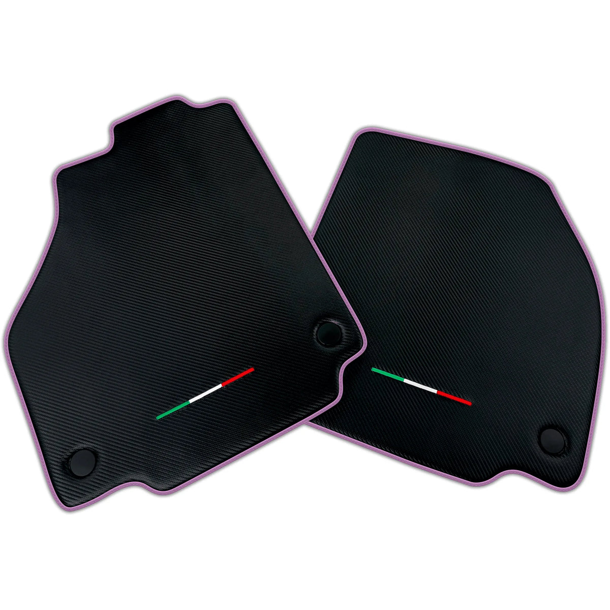 Floor Mats For Ferrari F8 Tributo (2019-2023) Carbon Fiber AutoWin Brand Italian Edition