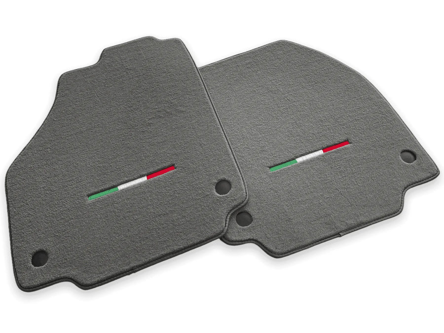 Floor Mats For Ferrari F8 Tributo (2019-2023) Gray Italian Edition - AutoWin