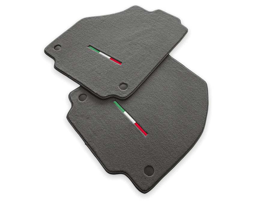 Floor Mats For Ferrari F8 Tributo (2019-2023) Gray Italian Edition - AutoWin