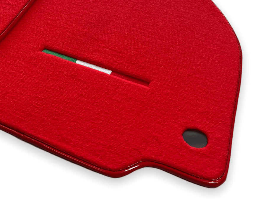 Floor Mats For Ferrari F8 Tributo 2019-2023 Red Italian Edition - AutoWin