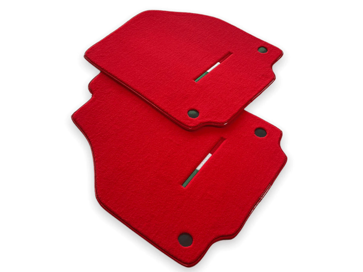 Floor Mats For Ferrari F8 Tributo 2019-2023 Red Italian Edition - AutoWin