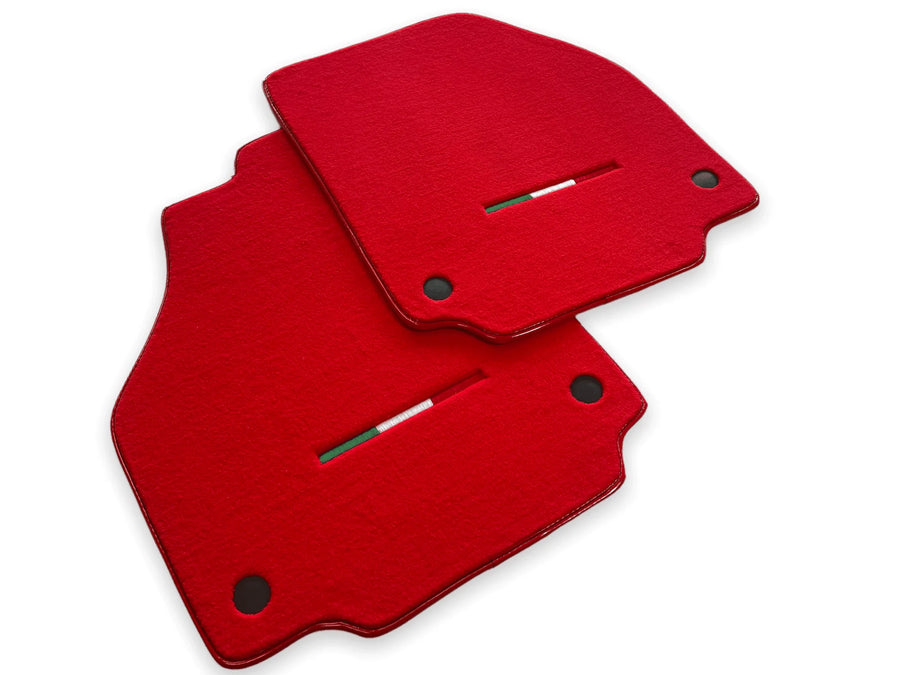 Floor Mats For Ferrari F8 Tributo 2019-2023 Red Italian Edition - AutoWin
