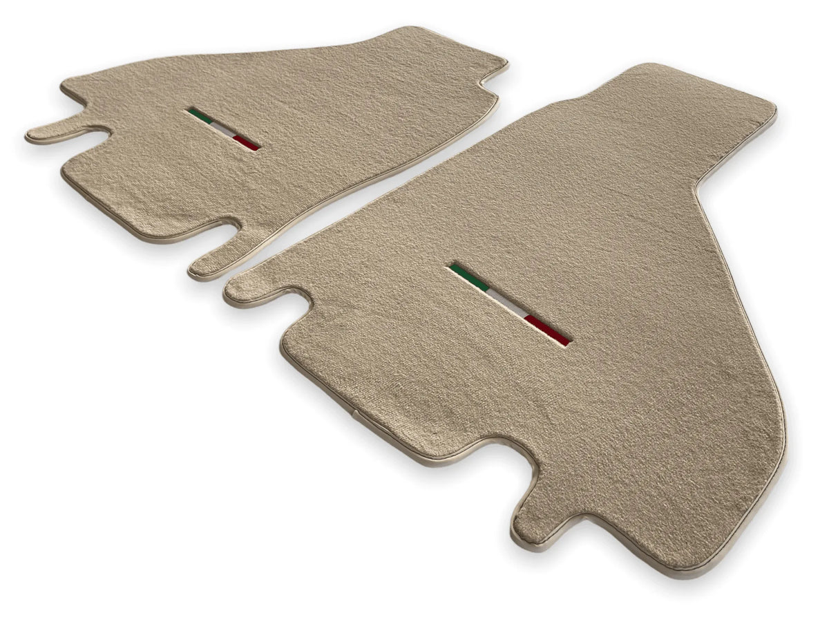 Floor Mats For Ferrari Testarossa 1984–1996 Beige Autowin Brand Italy Edition - AutoWin