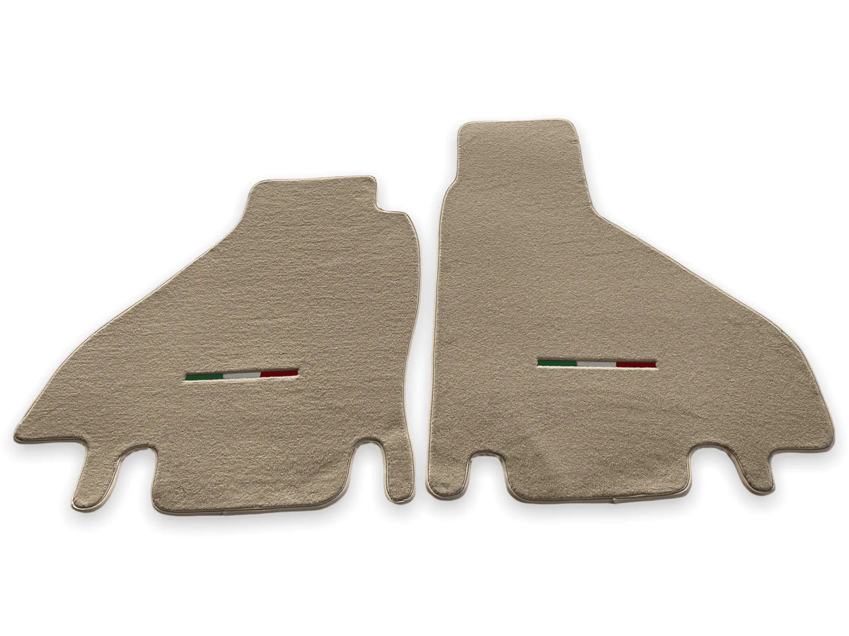 Floor Mats For Ferrari Testarossa 1984–1996 Beige Autowin Brand Italy Edition - AutoWin