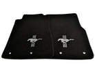 Floor Mats For Ford Mustang 2015-2023 With Silver Pony - AutoWin