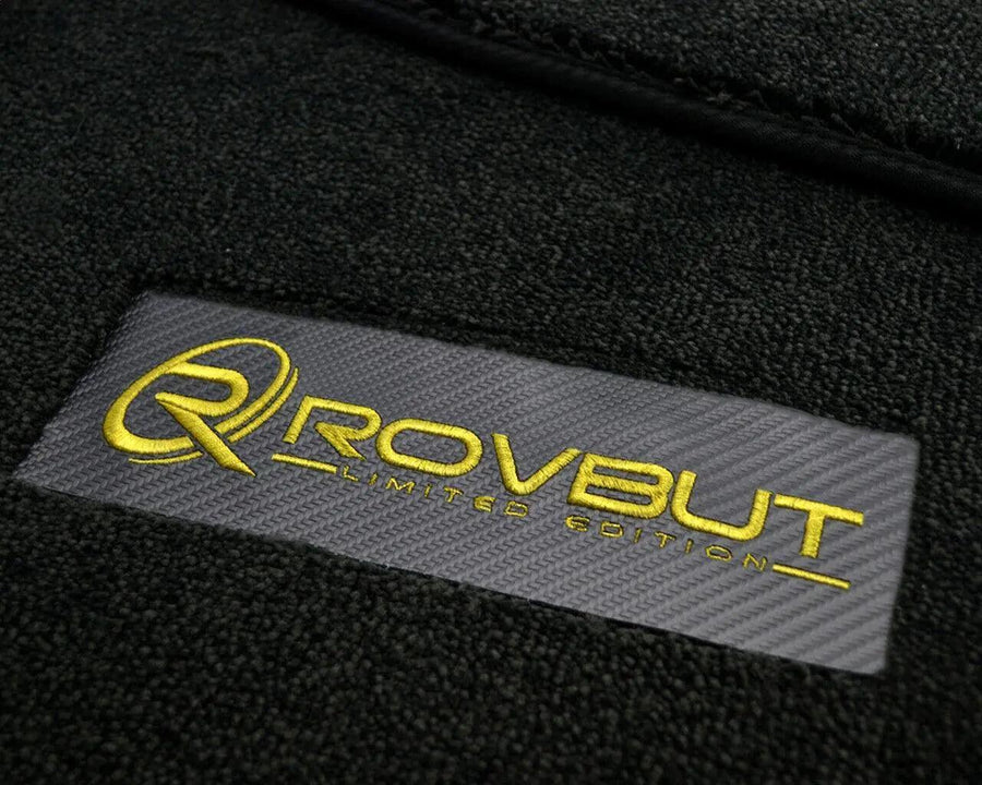 Floor Mats for Lamborghini Gallardo Leather Carbon Tailored ROVBUT Limited Edition - AutoWin