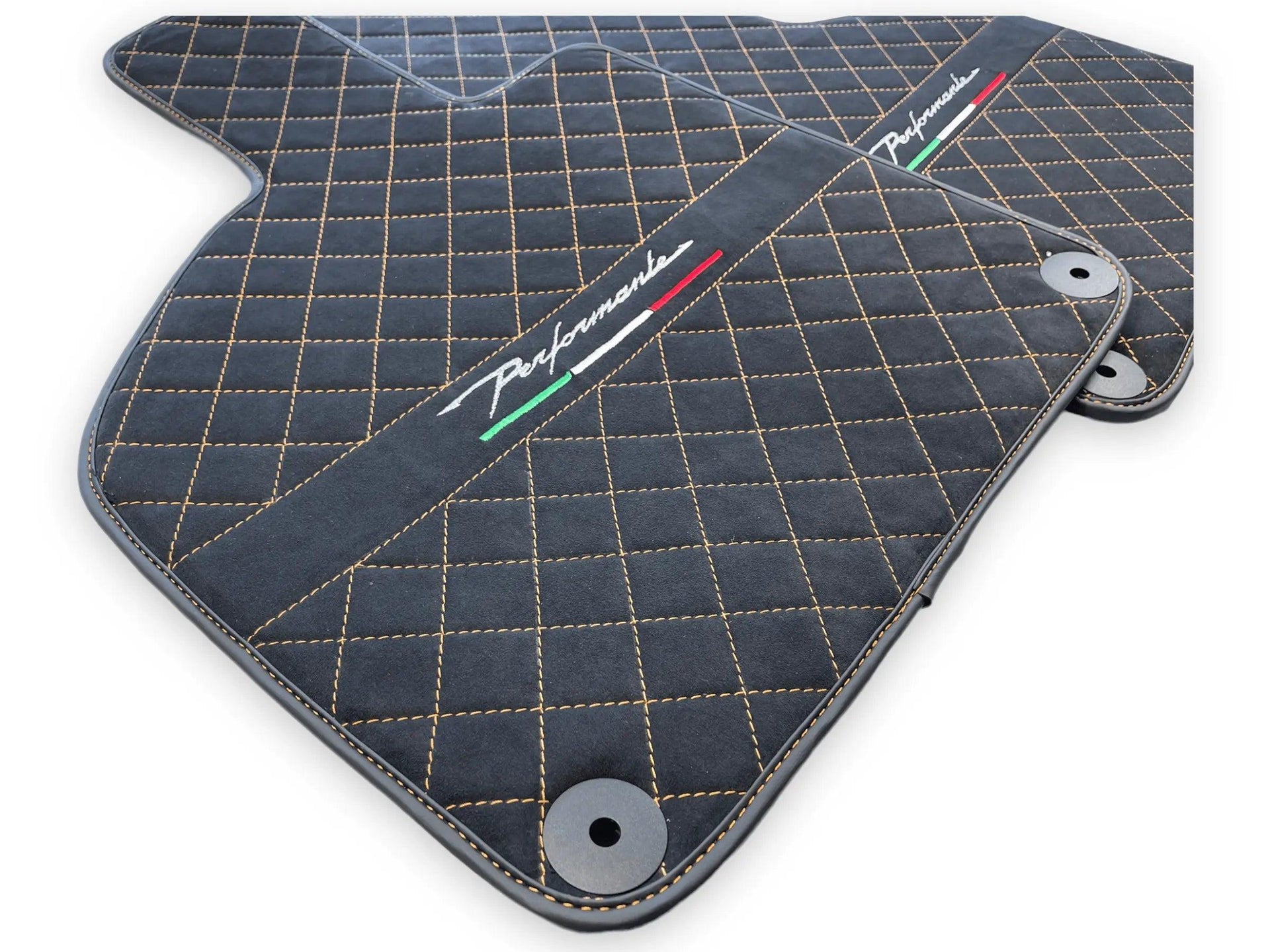 Floor Mats for Lamborghini Huracan Perfomante Alcantara Leather - AutoWin