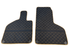 Custom Floor Mats for Lamborghini Huracan Perfomante Alcantara Leather Gold Trim