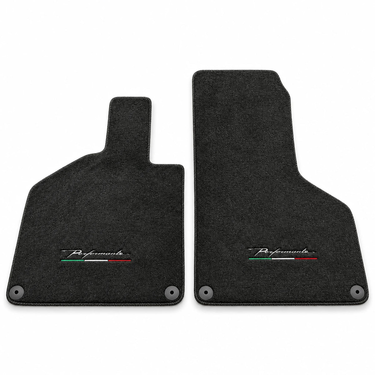 Floor Mats for Lamborghini Huracan With Italian Flag and Perfomante Logo - AutoWin