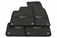 Floor Mats For Lamborghini Urus Performante Alcantara Leather Black trim