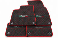 Floor Mats For Lamborghini Urus Performante Alcantara Leather Red trim