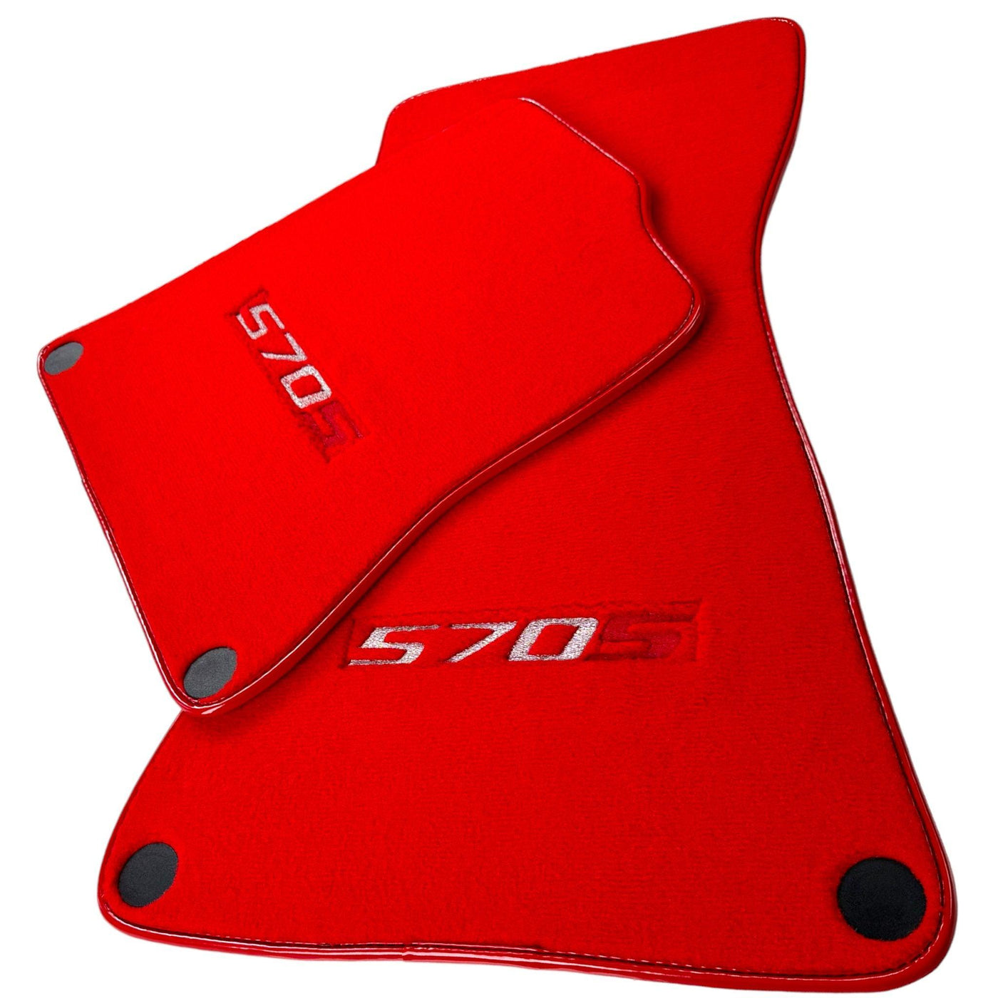 Floor Mats For McLaren 570S Red Tailored Carpets Set AutoWin - AutoWin