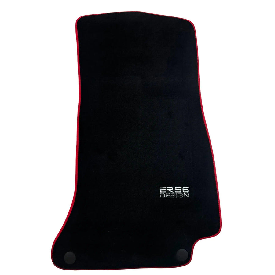 Floor Mats For Mercedes-Benz C Class W205 2014-2021 ER56 Design with Red Trim - AutoWin