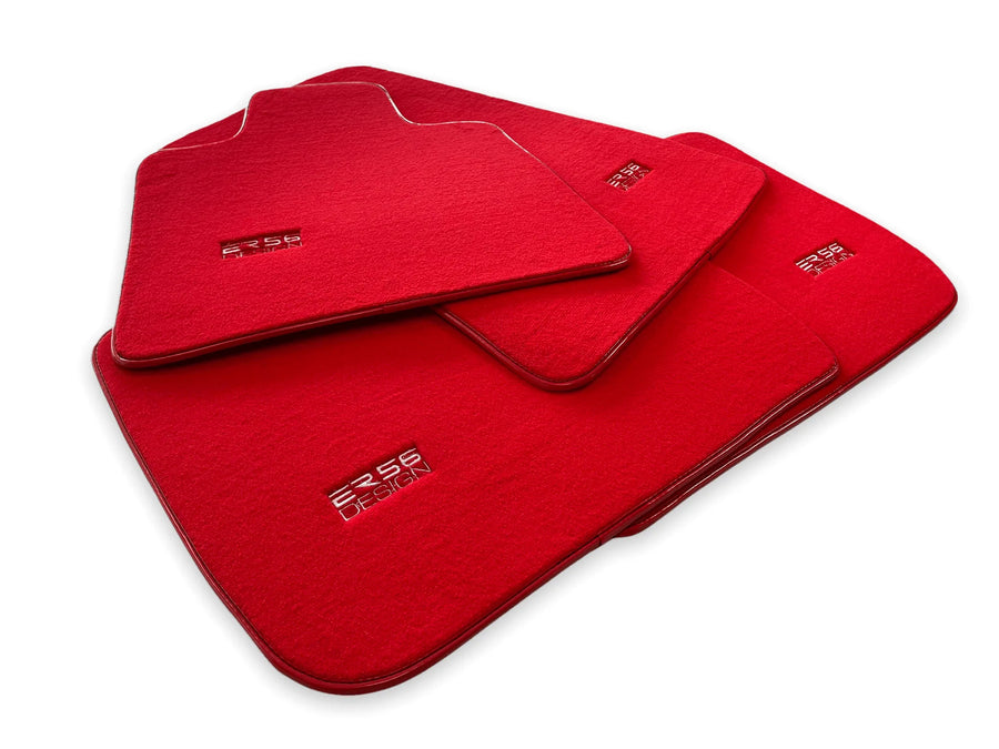 Floor Mats For Rolls Royce Ghost Series II (2021-2024) Red ER56 Design - AutoWin