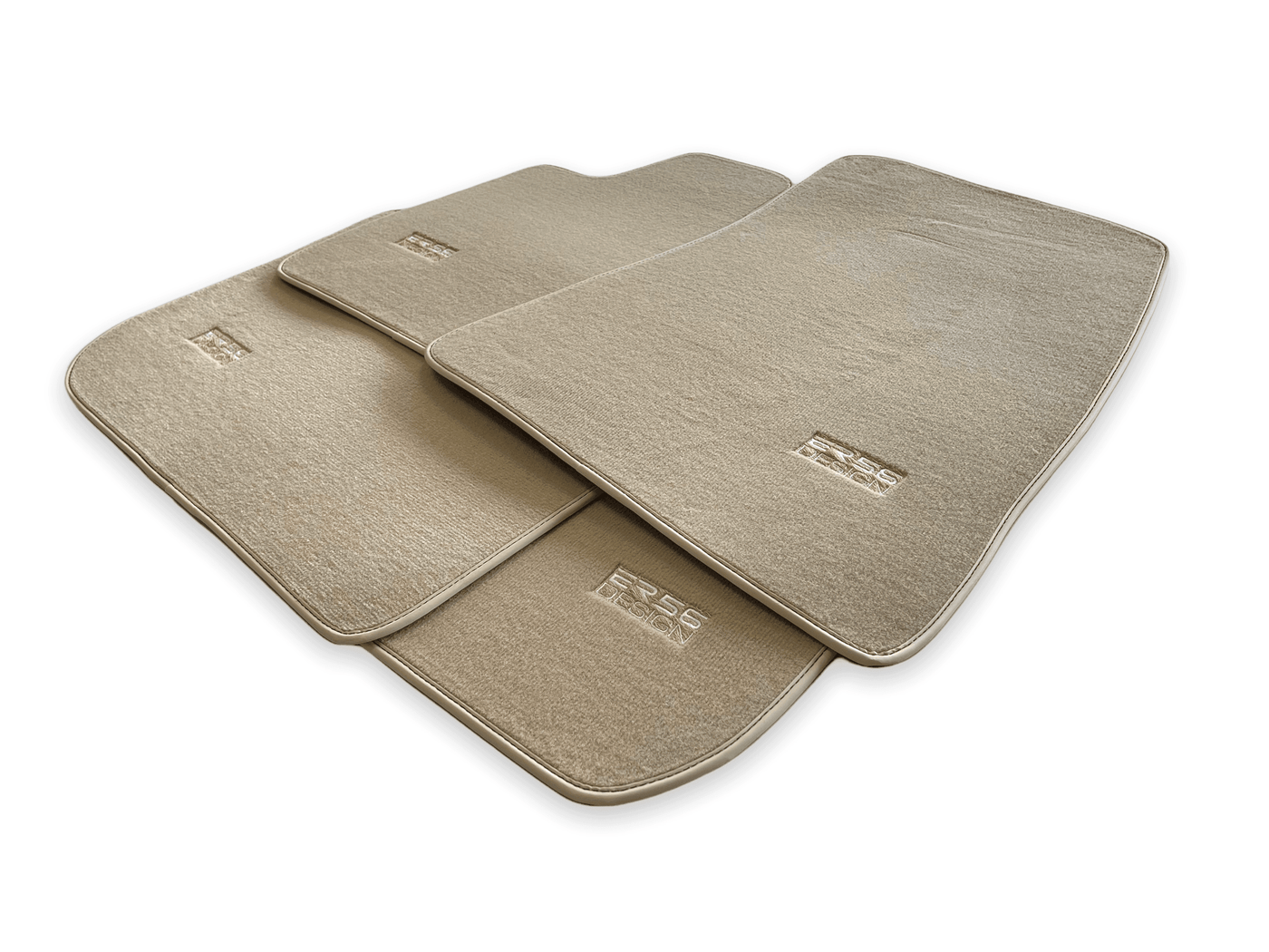 Floor Mats For Rolls Royce Spectre (2023-2024) Beige ER56 Design - AutoWin