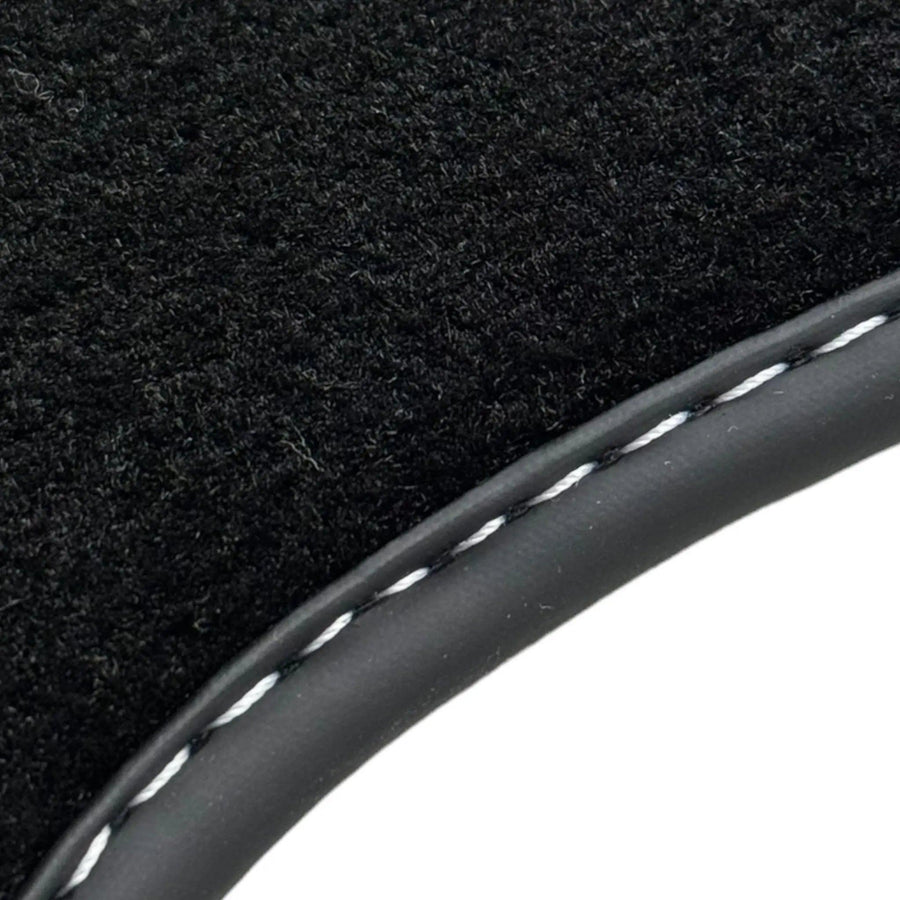 Floor Mats for Tesla Model X - 7 Seats (2016-2024) Black Tailored Carpets ER56 Design - AutoWin