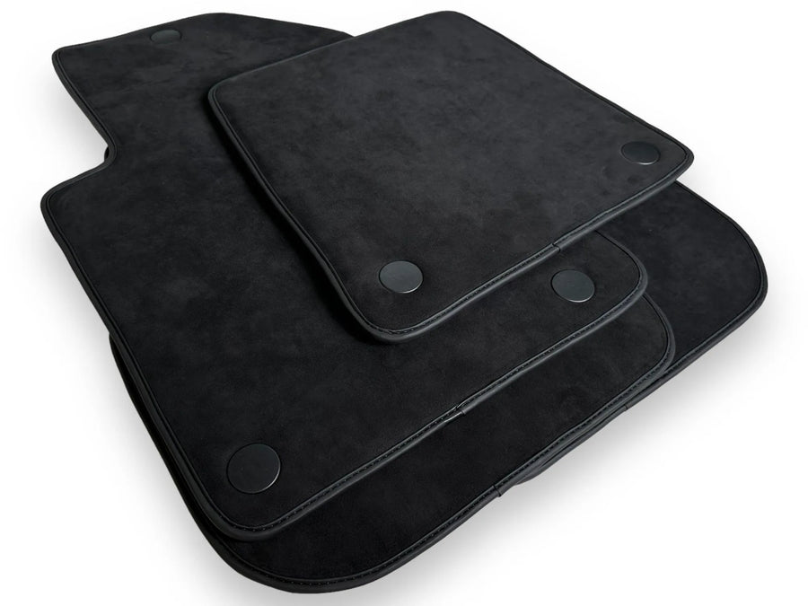 Genuine Alcantara Floor Mats for Ferrari 599 Coupe 2006-2012 Black ER56 Design - AutoWin
