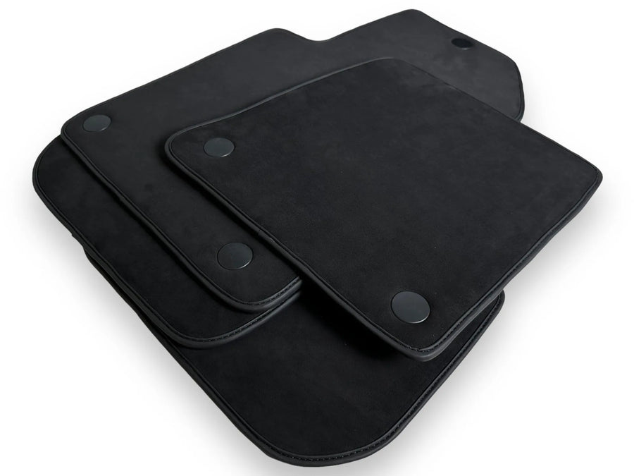Genuine Alcantara Floor Mats for Ferrari 599 Coupe 2006-2012 Black ER56 Design - AutoWin