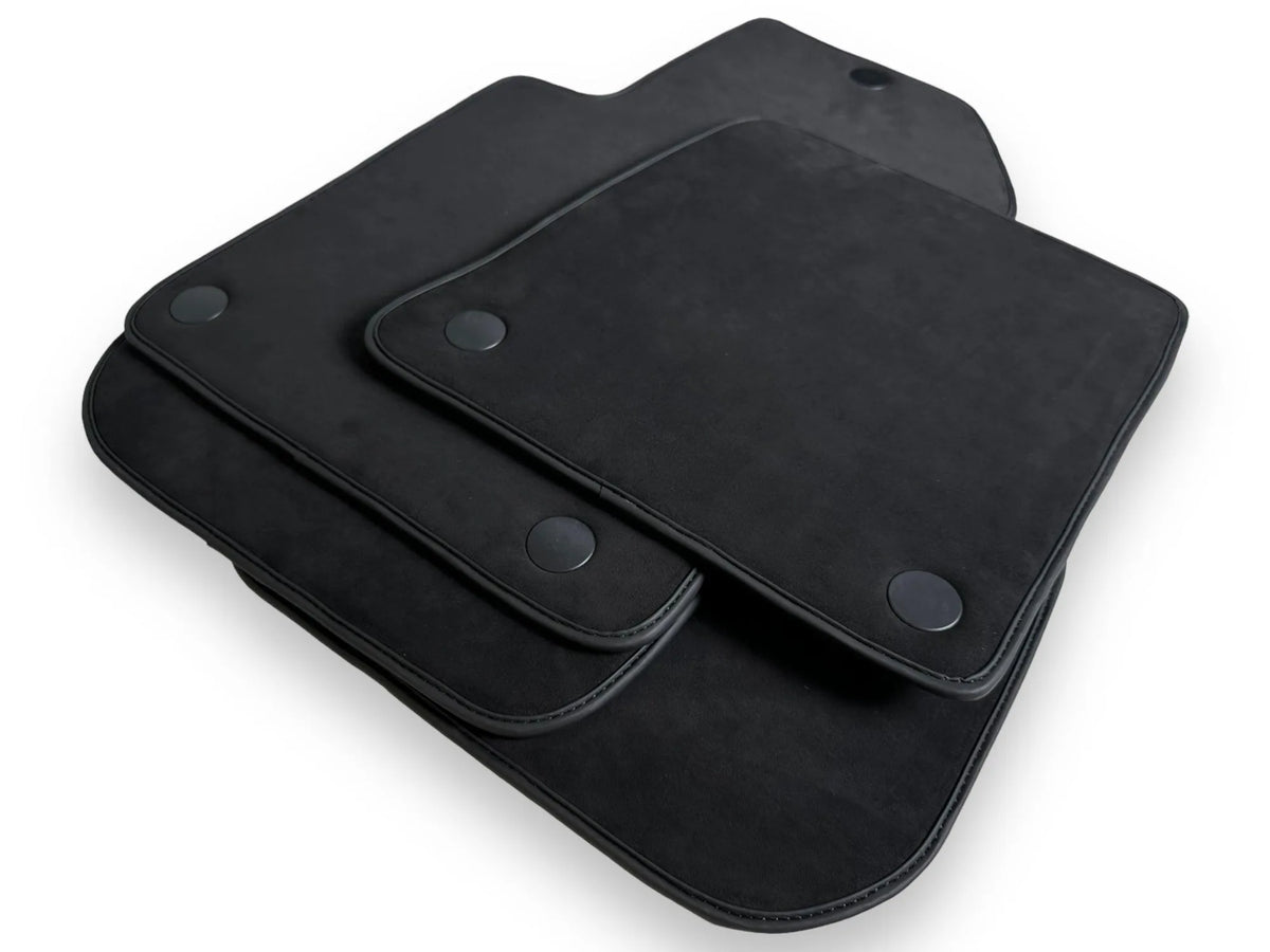 Genuine Alcantara Floor Mats for Ferrari 599 Coupe 2006-2012 Black ER56 Design - AutoWin