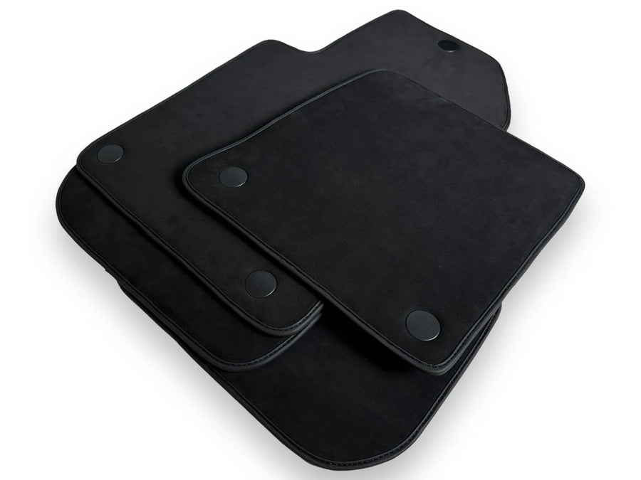 Genuine Alcantara Floor Mats for Ferrari 599 Coupe 2006-2012 Black ER56 Design - AutoWin
