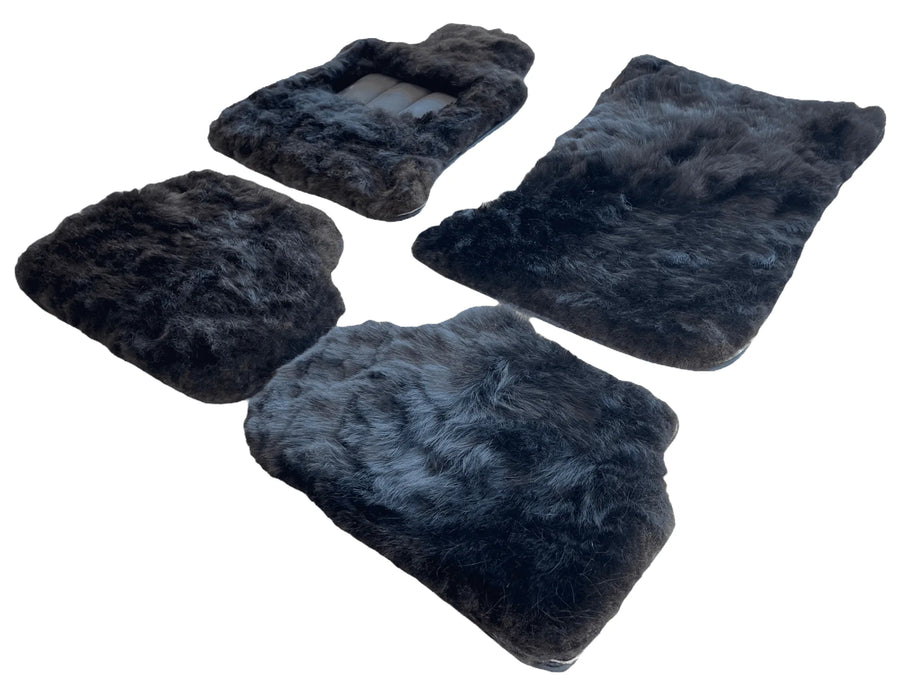 Genuine Sheepskin Floor Mats Rolls Royce Phantom VIII (2017-2024) ER56 Design Brand - AutoWin
