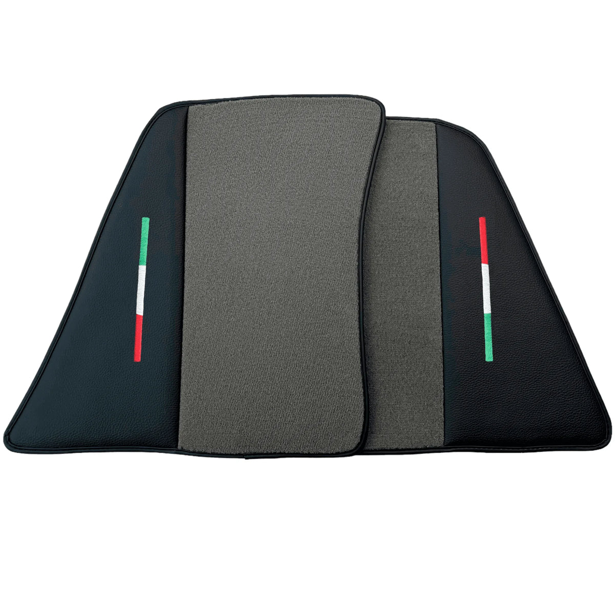 Gray Floor Mats for Ferrari 296 GTB (2022-2027) with Leather