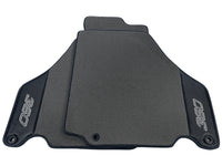 Gray Floor Mats For Ferrari 360 Modena 1999-2005 With Carbon Fiber Leather - AutoWin