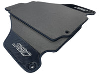 Gray Floor Mats For Ferrari 360 Modena 1999-2005 With Carbon Fiber Leather - AutoWin