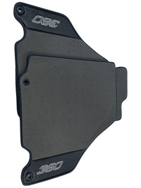 Gray Floor Mats For Ferrari 360 Modena 1999-2005 With Carbon Fiber Leather - AutoWin