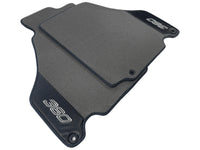 Gray Floor Mats For Ferrari 360 Modena 1999-2005 With Carbon Fiber Leather - AutoWin