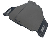 Gray Floor Mats For Ferrari 360 Modena 1999-2005 With Carbon Fiber Leather - AutoWin