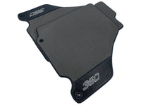 Gray Floor Mats For Ferrari 360 Modena 1999-2005 With Carbon Fiber Leather - AutoWin