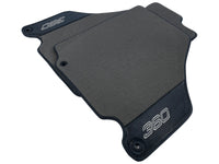 Gray Floor Mats For Ferrari 360 Modena 1999-2005 With Carbon Fiber Leather - AutoWin