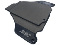 Gray Floor Mats For Ferrari 360 Modena 1999-2005 With Carbon Fiber Leather - AutoWin