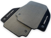 Gray Floor Mats For Ferrari 488 GTB 2015-2022 Carpets With Alcantara Leather - AutoWin