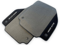 Gray Floor Mats For Ferrari 488 GTB 2015-2022 Carpets With Alcantara Leather - AutoWin