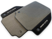 Gray Floor Mats For Ferrari 488 GTB 2015-2022 Carpets With Alcantara Leather - AutoWin