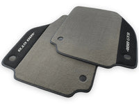Gray Floor Mats For Ferrari 488 GTB 2015-2022 Carpets With Alcantara Leather - AutoWin
