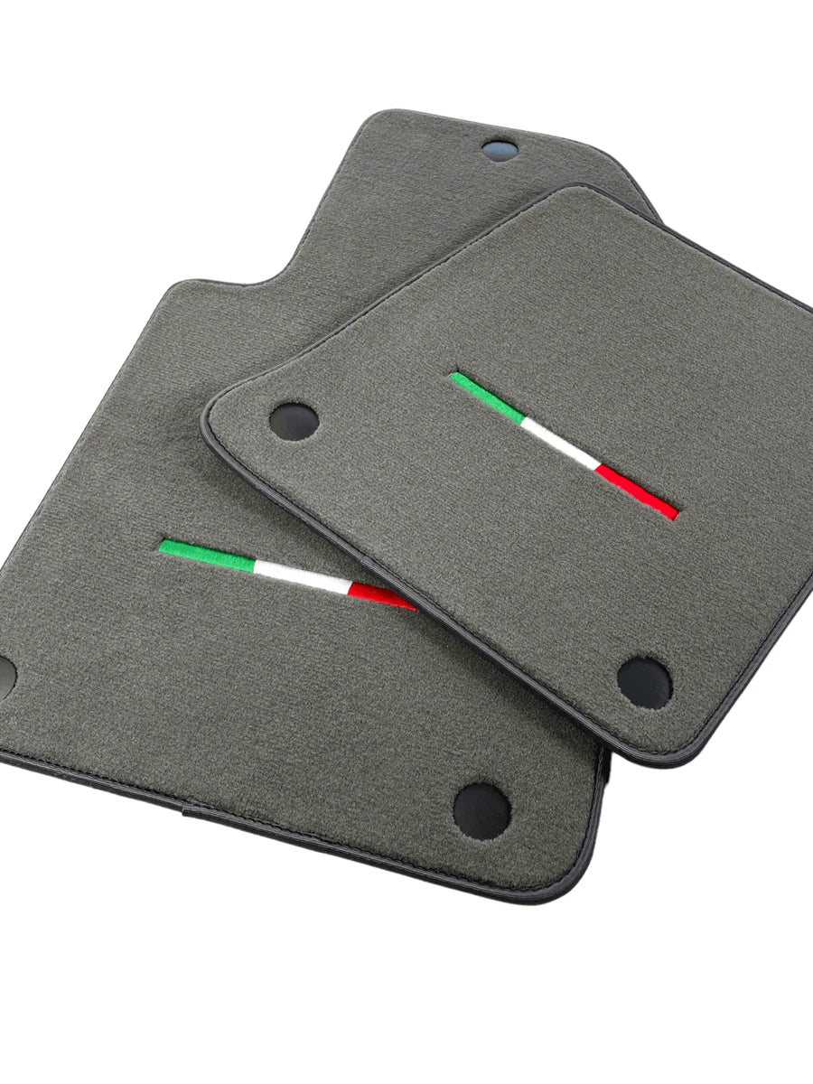 Gray Floor Mats For Ferrari 599 Coupe 2006-2012 Italian Edition - AutoWin
